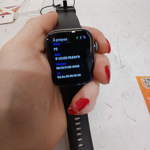 ACCLAFIT SMART WATCH TOUCH SCREEN FITNESS TRACKER - 1.38" SCREEN - BLACK (MODEL: P5) image 2