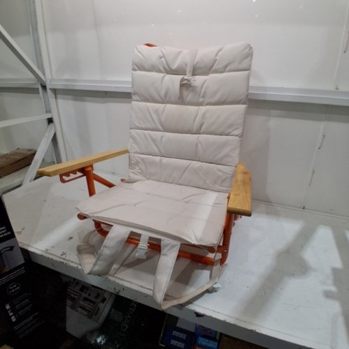 ROOM ESSENTIALS PADDED BACKPACK CHAIR - ORANGE AND CREAM BEIGE (MODEL: 434807) image 3