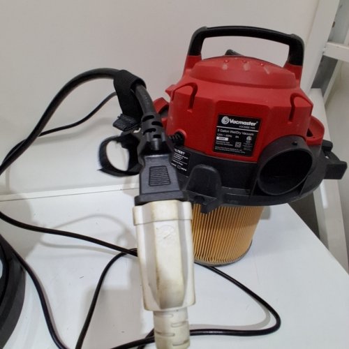 VACMASTER RED EDITION STAINLESS STEEL WET DRY SHOP VACUUM - 18L - 4HP - RED/SILVER (MODEL: VOC508S 1101) image 2