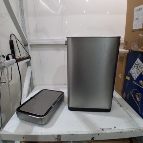 EKO DELUXE MIRAGE-T MOTION SENSOR TRASH CAN - 50L - SILVER (MODEL:EK9378-50L) image 3
