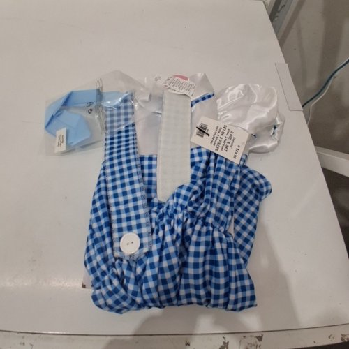 3PC TODDLER RUBIES WIDARD OF OZ DOROTHY COSTUME - 3-4T - BLUE AND WHITE image 3