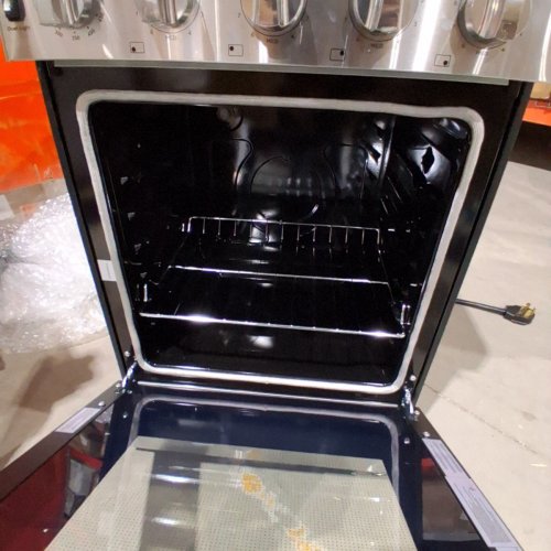 ELEMENT SLIDE-IN COIL STOVE RANGE WITH 4 BURNERS - 24" - 3.7 CU. FT - STAINLESS STEEL / BLACK (MODEL:EECR24MES-CA) image 4