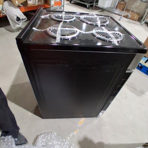 ELEMENT SLIDE-IN COIL STOVE RANGE WITH 4 BURNERS - 24" - 3.7 CU. FT - STAINLESS STEEL / BLACK (MODEL:EECR24MES-CA) image 5