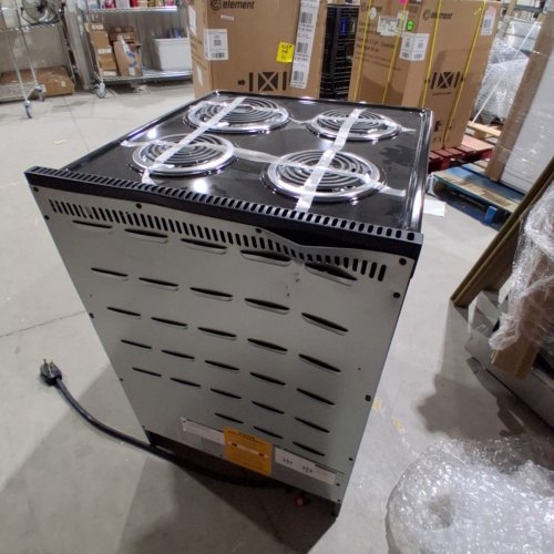 ELEMENT SLIDE-IN COIL STOVE RANGE WITH 4 BURNERS - 24" - 3.7 CU. FT - STAINLESS STEEL / BLACK (MODEL:EECR24MES-CA) image 6