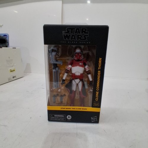STAR WARS THE BLACK SERIES CLONE COMMANDER THORN ACTION FIGURE - 6"- RED/WHITE/BLACK image 2