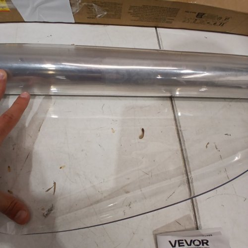 VEVOR PLASTIC TABLE COVER - PVC RECTANGULAR DESK MAT FOR DINING TABLE, WORK TABLE - 81" X 42" - CLEAR image 3