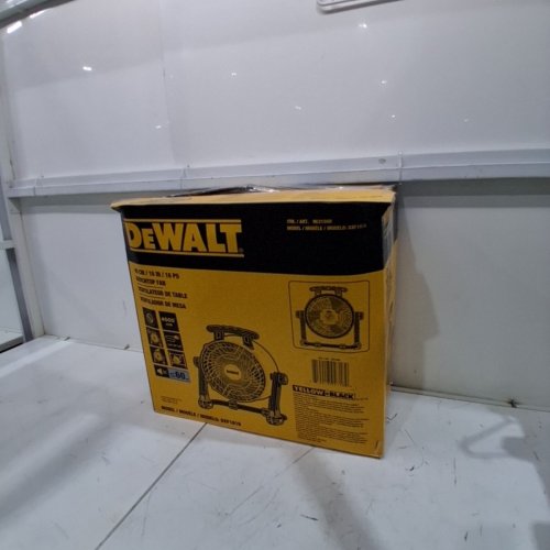 DEWALT 360° ADJUSTABLE TILTING AIRFLOW FLOOR FAN WITH 3-SPEED - 4000 CFM MAX - 16" - YELLOW / BLACK (MODEL : DXF1616/ 9631000) image 5