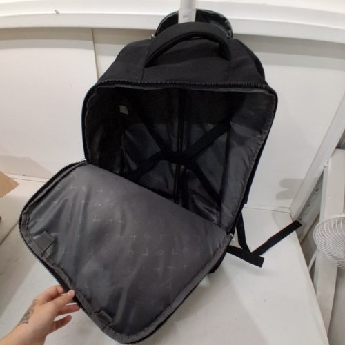 HYNES EAGLE ROLLING BACKPACK CARRY ON TRAVEL BAG - 42L - BLACK image 4