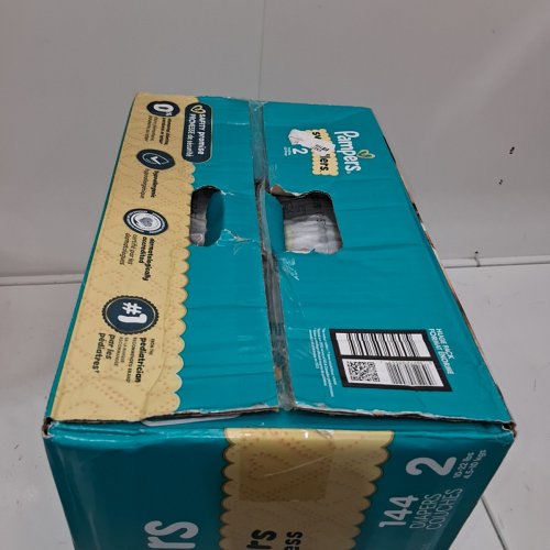 144PK PAMPERS SWADDLERS DISPOSABLE DIAPERS - SIZE 2 (10LBS -22LBS) image 2