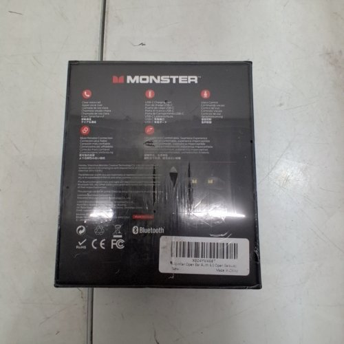 MONSTER AC220 OPEN EAR CLIP-ON EARBUDS WITH WITH 13 MM DRIVER, AI-ENHANCED CLEAR CALLS, IPX5 WATERPROOF - BLACK (MODEL: AC220) image 3