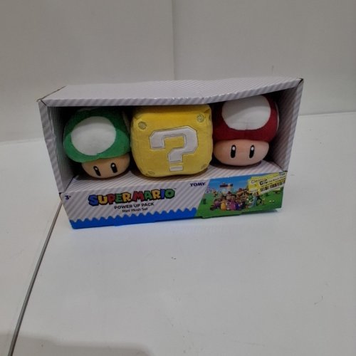 3PK TOMY SUPER MARIO MINI PLUSH SET - GREEN, YELLOW, RED (ITEM: T12674N) image 3