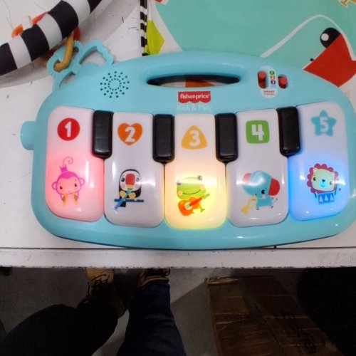 FISHER-PRICE 4-IN-1 BABY PLAYMAT GLOW AND GROW KICK & PLAY PIANO GYM - MULTICOLOUR - (MODEL: HVX56-9963) image 2