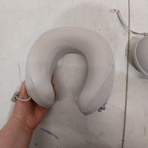 AVIO TRAVEL CLOUD NECK PILLOW WITH CARRYING CASE - LIGHT GREY image 4