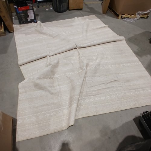 PATTERNED AREA RUG - 8FT X 10FT - BEIGE image 2