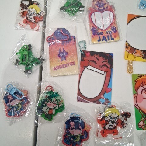 16PK ASSORTED ANIME KEYCHAINS - MULTICOLOR image 3