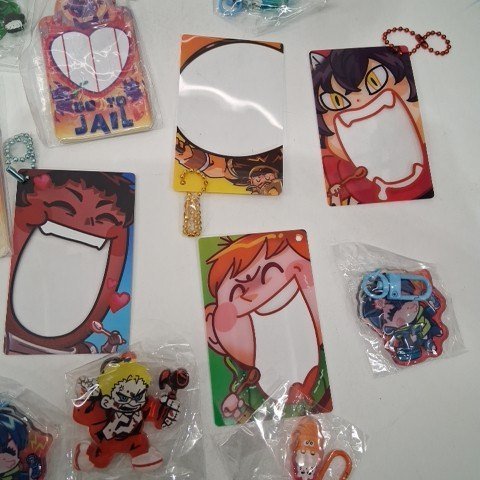 16PK ASSORTED ANIME KEYCHAINS - MULTICOLOR image 4