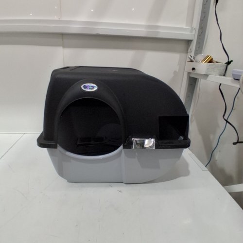 OMEGA PAW SELF-CLEANING LITTER BOX - BLACK / GREY image 2