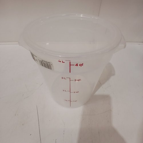 LUX FOOD STORAGE CONTAINER WITH LID - 4L - CLEAR image 2