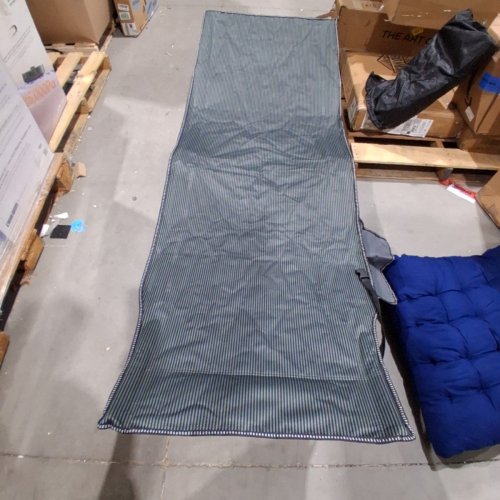 CAMPING COT WITH PADDED MATTRESS - 28" X 73" - BLUE/BLACK (MODEL: A043-002-001) image 3