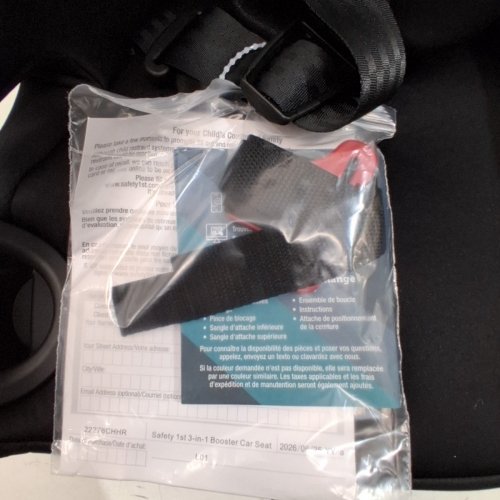 SAFETY 1ST 3-IN-1 HARNESS BOOSTER CAR SEAT - 100LB MAX - BLACK (MODEL: 22276CHHR) image 4