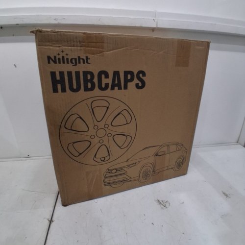 2PK NILIGHT WHEEL COVER HUBCAPS - 17" - FITS 2019-2025 RAV4 - SILVER (MODEL: 92422B) image 4