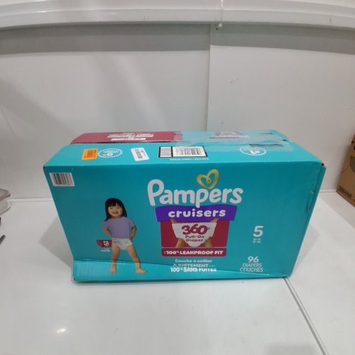 96PK PAMPERS PULL ON CRUISERS 360° 100% LEAKPROOF FIT DISPOSABLE BABY DIAPERS - SIZE 5 (27LBS+) image 2