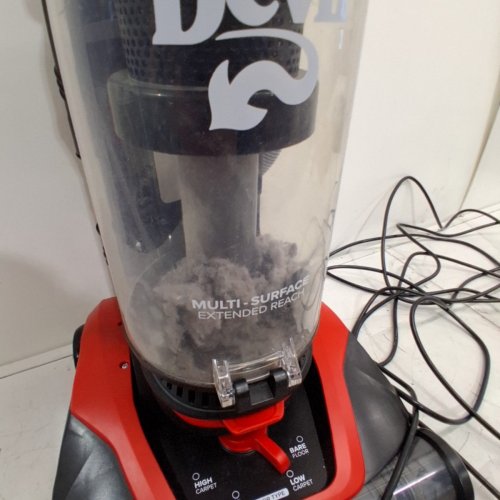 DIRT DEVIL MULTI-SURFACE EXTENDED REACH+ UPRIGHT VACUUM CLEANER - RED/BLACK (MODEL: UD76340VCD) image 4
