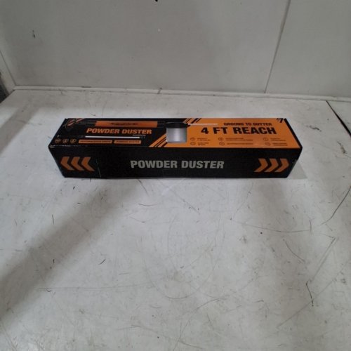 DIATOMACEOUS ADJUSTABLE EARTH POWDER DUSTER APPLICATOR SPRAYER - 4FT REACH - ORANGE image 2