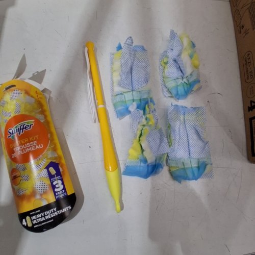 5PC SWIFFER EXTENDABLE DUSTERS KIT FOR MULTI SURFACE CLEANING - 3FT - YELLOW image 2