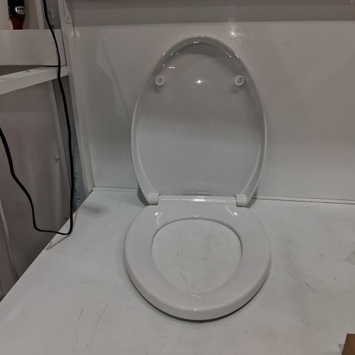 AMERICAN STANDARD TELESCOPING SLOW-CLOSE LIFTOFF TOP MOUNT LUXURY ELONGATED TOILET SEAT - WHITE (MODEL: 5025A65G.020) image 2