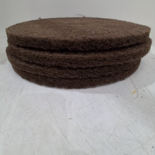 4PK 3M FLOOR STRIPPING PAD FOR COMMERCIAL FLOOR STRIPPER - 17" PADS - BROWN (MODEL: 7100) image 4