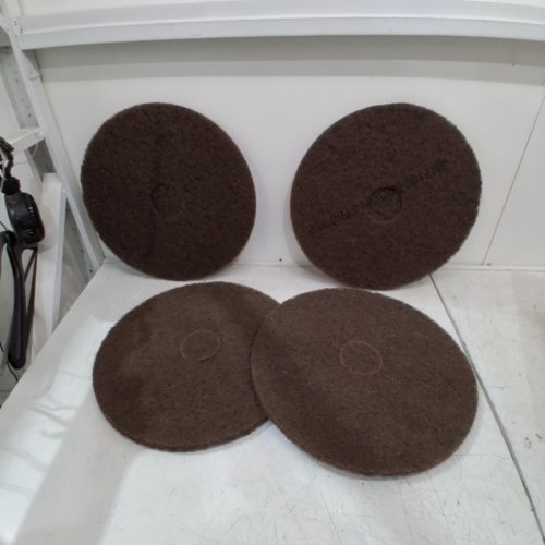 4PK 3M FLOOR STRIPPING PAD FOR COMMERCIAL FLOOR STRIPPER - 17" PADS - BROWN (MODEL: 7100) image 5
