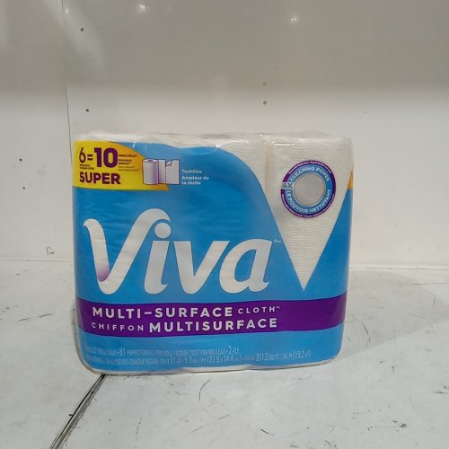 6PK VIVA MULTI-SURFACE CLOTH PAPER TOWELS, 6 SUPER ROLLS = 10 SINGLE ROLLS, 81 PAPER TOWELS PER ROLL image 3
