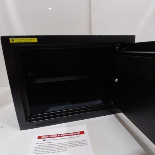 HOMIRXAN SMALL ANTI-THEFT FIREPROOF SAFE BOX WITH DIGITAL KEYPAD, SPARE KEYS AND REMOVABLE SHELF - 1.2 CU.FT - BLACK (MODEL: 25SA) image 6