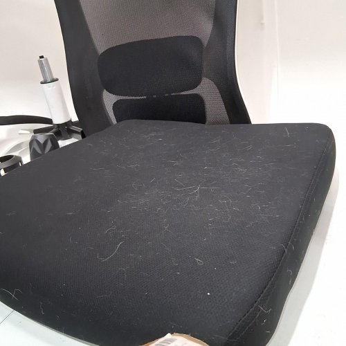 ZEONSIT ERGONOMIC OFFICE CHAIR WITH ADJUSTABLE LUMBAR SUPPORT AND BREATHABLE MESH BACK - 330LBS MAX - WHITE/BLACK (MODEL: 8188B-WB) image 4