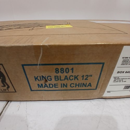 HEAVY DUTY KING PLATFORM BED FRAME - 12" HEIGHT - KING - BLACK (MODEL:8801) image 3