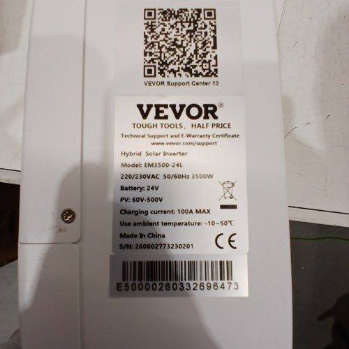ALL IN ONE PURE SOLAR WAVE POWER INVERTER CHARGER HYBRID SOLAR INVERTER - 3500W/24 V DC TO 220/230 V AC - (MODEL: EM3500-24L) image 6