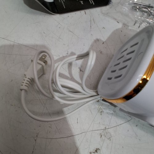 LINKCHEF 5-SPEED CORDED ELECTRIC HAND MIXER - WHITE/GOLD (MODEL : NHM-002-US-WH) image 2
