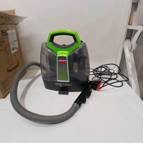 BISSELL LITTLE GREEN PROHEAT PORTABLE DEEP CLEANER/SPOT CLEANER - GREEN/GREY (MODEL: 2513E/25137) image 3