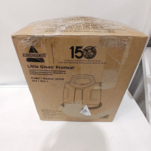 BISSELL LITTLE GREEN PROHEAT PORTABLE DEEP CLEANER/SPOT CLEANER - GREEN/GREY (MODEL: 2513E/25137) image 5