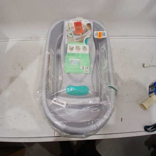 SUMMER BY INGENUITY COMFY CLEAN DELUXE TUB - NEWBORN TO TODDLER (0-24 MONTHS) - COMFORT CLEAN TEAL (MODEL: 19787) image 2