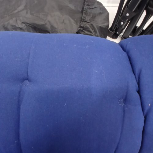 CAMPING COT WITH PADDED MATTRESS - 28" X 73" - BLUE/BLACK (MODEL: A043-002-001) image 4