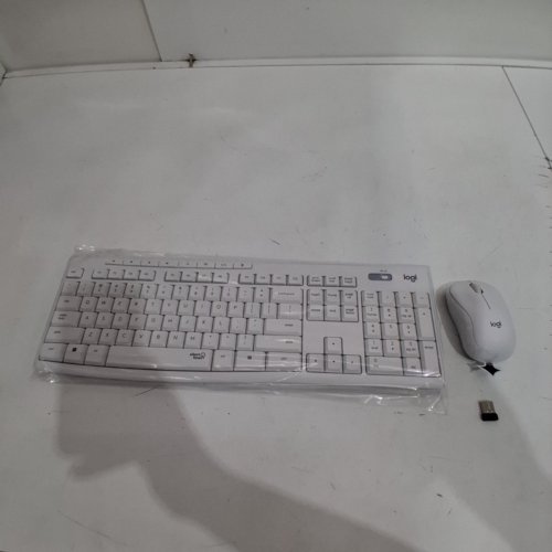 2PC LOGITECH WIRELESS MOUSE & KEYBOARD COMBO WITH SILENTTOUCH TECHNOLOGY - WHITE (MODEL: MK295) image 2
