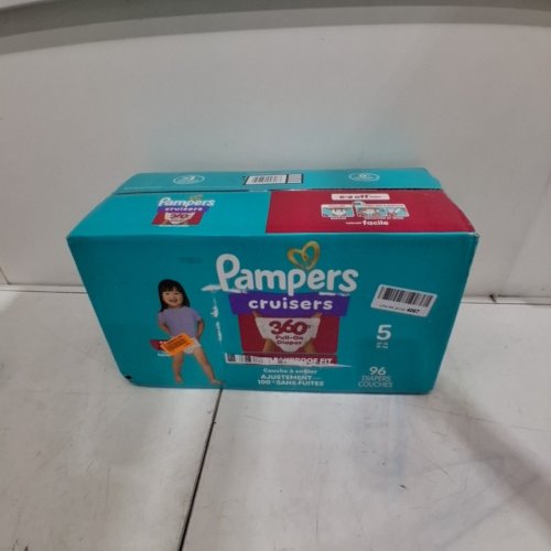 96PK PAMPERS PULL ON CRUISERS 360° 100% LEAKPROOF FIT DISPOSABLE BABY DIAPERS - SIZE 5 (27LBS+) image 2