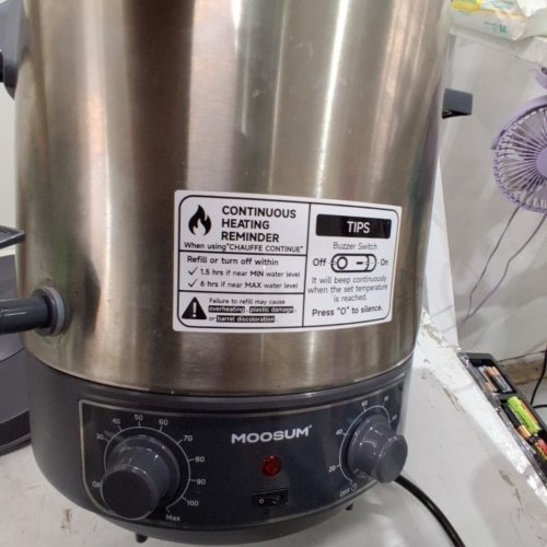 MOOSUM ELECTRIC PRESERVING BOILER - 27L- 120 V - 1600W - STAINLESS STEEL (MODEL: MO-MDPBS27US) image 6