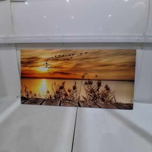 WALL ART SUNSET LAKE DOCK CANVAS - 20" X 40" - MULTICOLOUR (MODEL: 3004) image 3