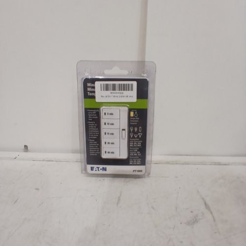 EATON MINUTE TIMER PT18M-W-K ACCELL CORE PROGRAMMABLE TIMER, 120 V, 5, 10, 15, 30, 60 MIN OFF, WHITE image 2