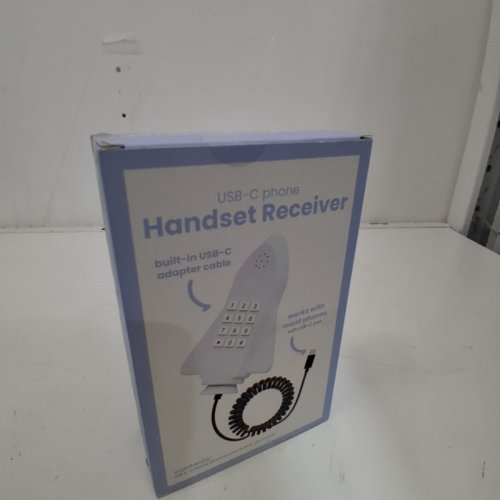 GEMS NOVELTY USB-C PHONE HANDSET RECEIVER - WHITE ROCKET (MODEL: HD35HS-RS-TA) image 3