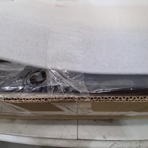 ALLEWIE VELVET UPHOLSTERED PLATFORM BED FRAME WITH HEADBOARD - QUEEN - WHITE (MODEL: TG-RBSTB-K-0001BK) image 6