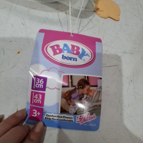 BABY BORN BABY CAR SEAT FLOWERS FOR 14.2" AND 16.9" DOLLS - CREAM/PINK/WHITE/PURPLE (MODEL: 838518) image 4